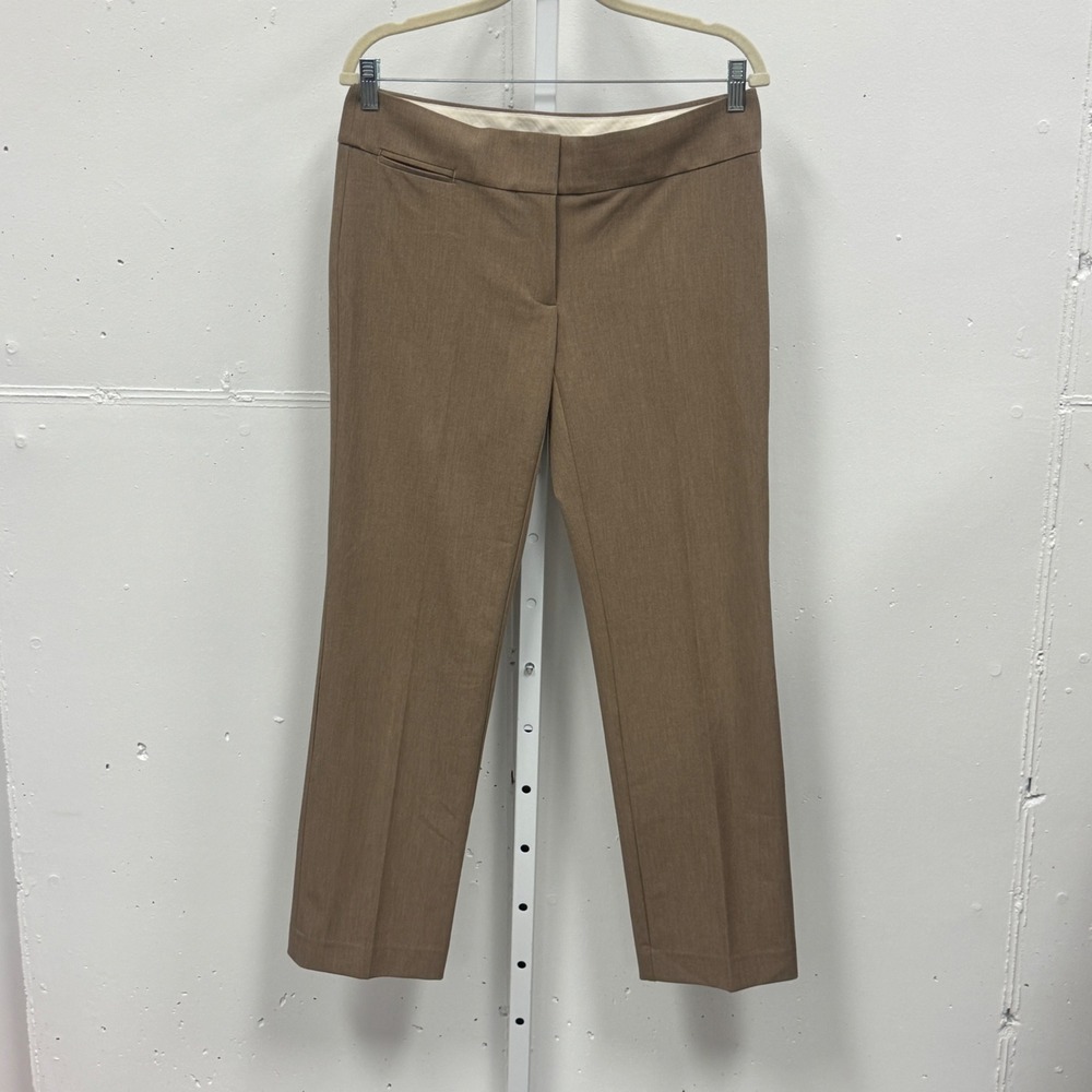Ann Taylor LOFT Marisa Fit Tan Straight Leg Dress Pants Trousers Womens Size 6
